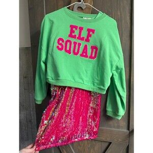 GIRLS CHRISTMAS SWEATER DRESS